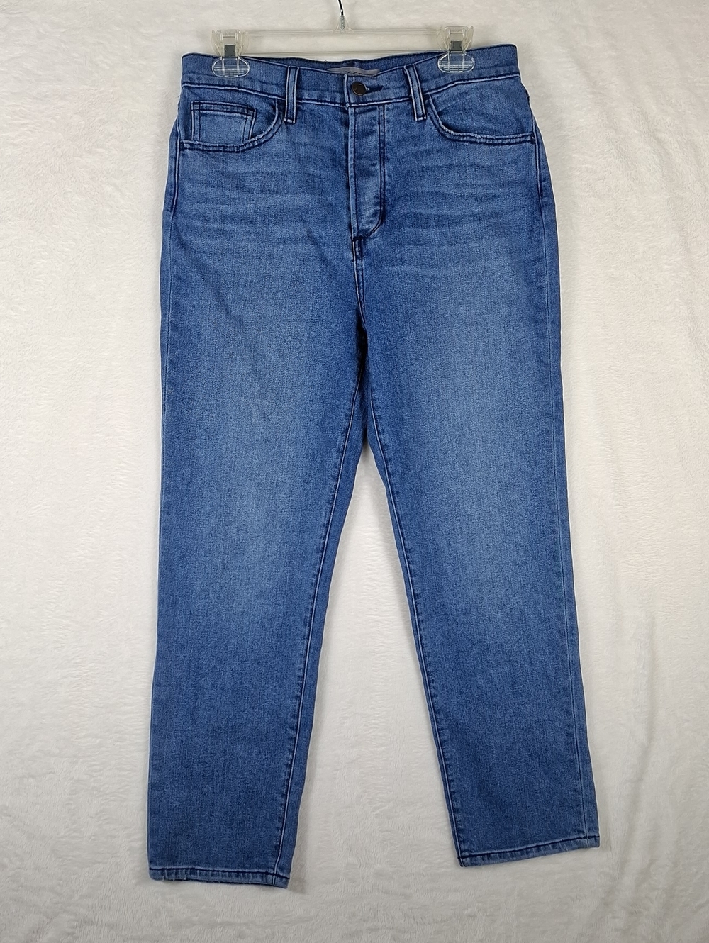 Joe's Womens OG Cara Straight Leg Button Fly Medium Blue Wash 5 Pocket Jeans